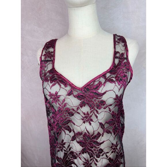 Vintage 1990s Lace Slip Lingerie Size Small Vampy Moody Gothic - Picture 2 of 7